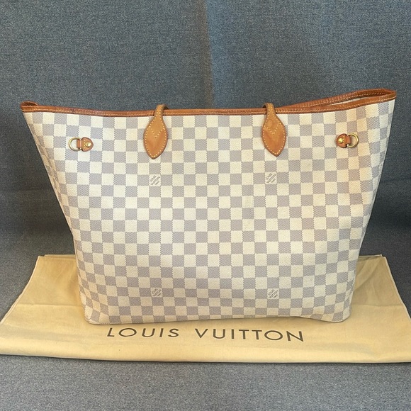 Authentic Louis Vuitton Neverfull GM Damier Azur - Picture 2 of 16